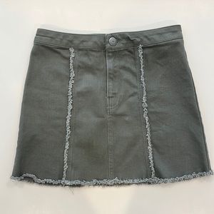 BCBG Generation Olive Denim Skirt